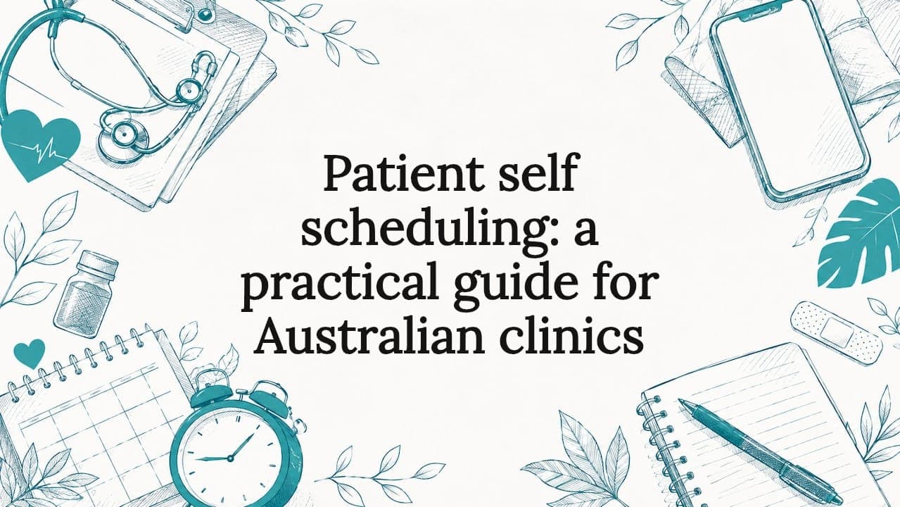 Patient self scheduling: a practical guide for Australian clinics