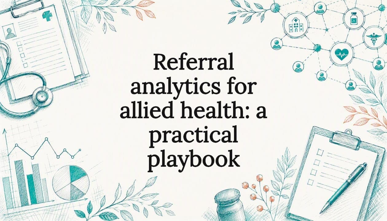 Referral analytics for allied health: a practical playbook
