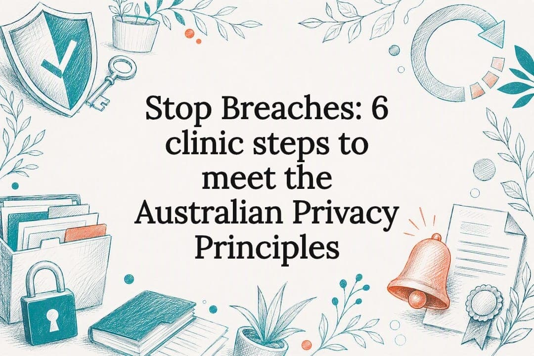 Stop Breaches: 6 clinic steps to meet the Australian Privacy Principles
