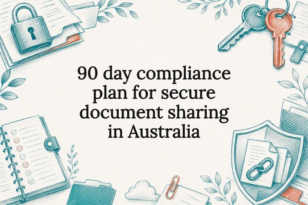 90 day compliance plan for secure document sharing in Australia