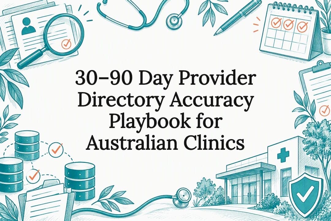 30–90 Day Provider Directory Accuracy Playbook for Australian Clinics