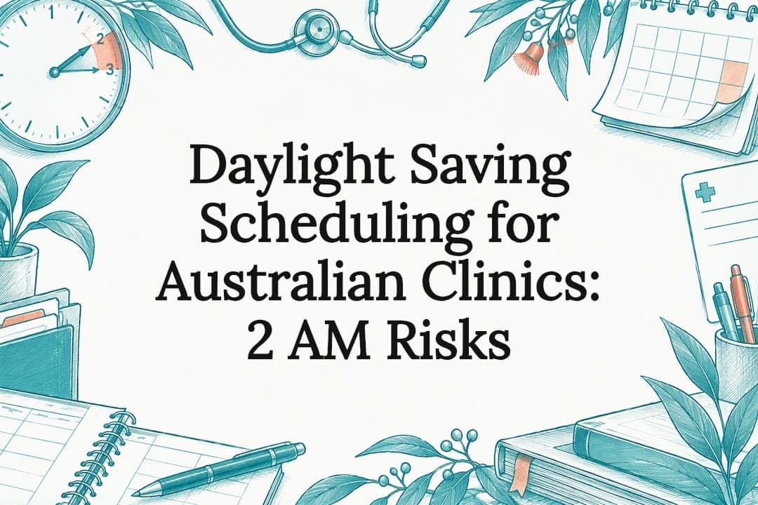 Daylight Saving Scheduling for Australian Clinics: 2 AM Risks