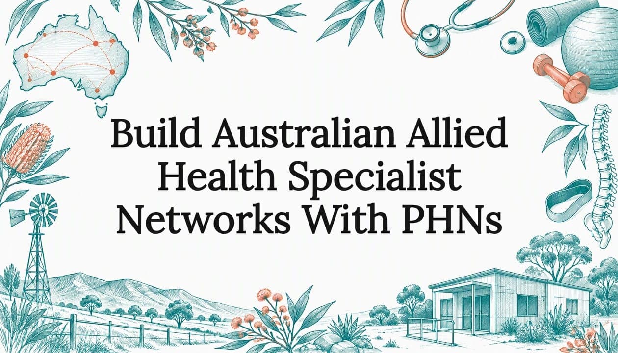 Build Australian Allied Health Specialist Networks With PHNs